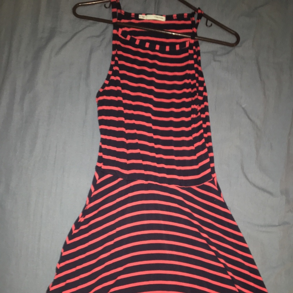 Striped midi dress